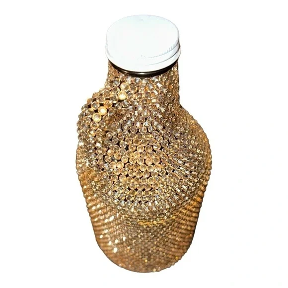 Rhinestoned Bedazzled Beer Growler 32 Ounces Handmade One Of A Kind - Picture 3 of 7